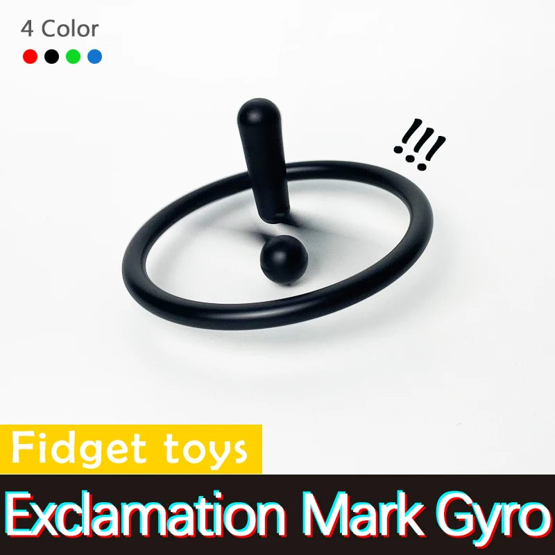 

Fidget Toys Exclamation Mark Gyro Simple Decompression Anti Stress Reliever Fidget Toy Pop Adult Kids Rotating Office TIKTO Hot