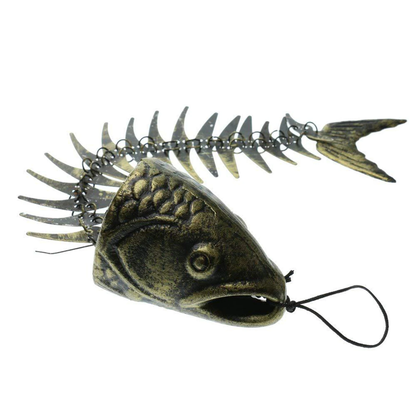 

Ветряные колокольчики в виде рыбы, металлические ветряные колокольчики из чугуна, бронзовые металлические ветряные колокольчики для улицы...