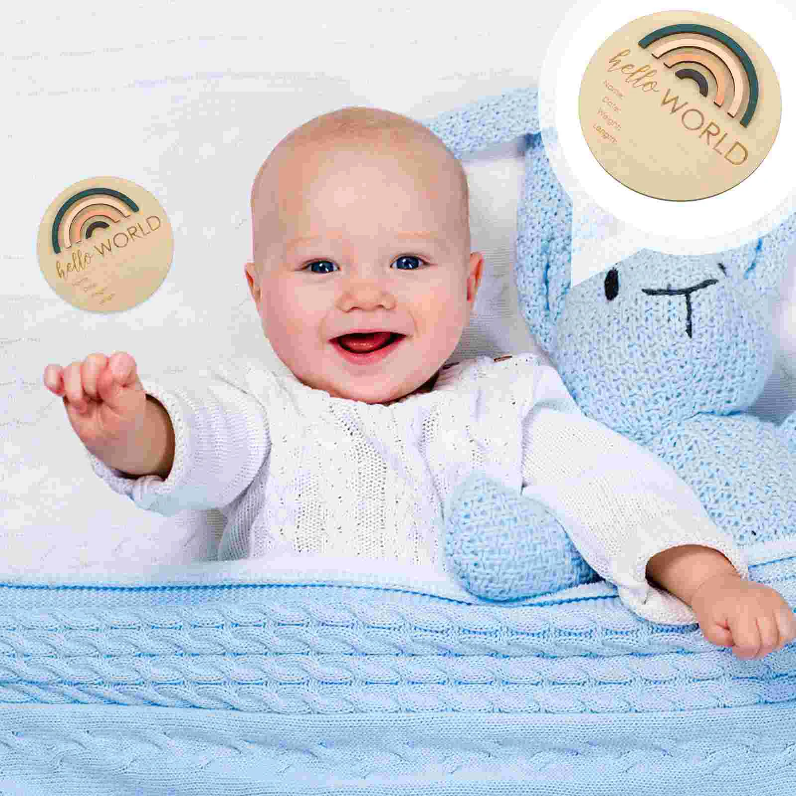 

Baby Birth Announcement Infant Shower Gift Newborn Baby Shower Photo Prop