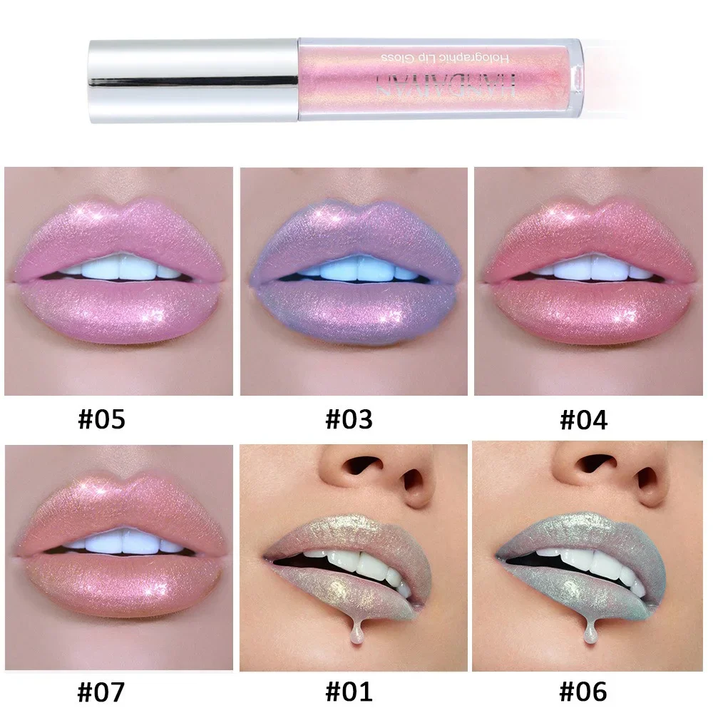 Алмазный Блестящий Блеск для губ стойкий увлажняющий 7 цветов Яркий глянцевый