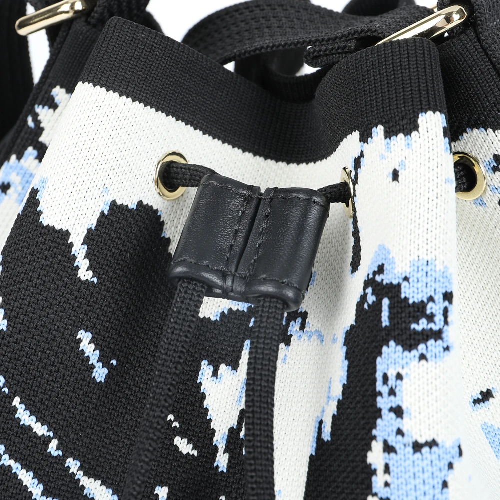 Новинка вязаная Регулируемая сумка через плечо экологически чистая женская для