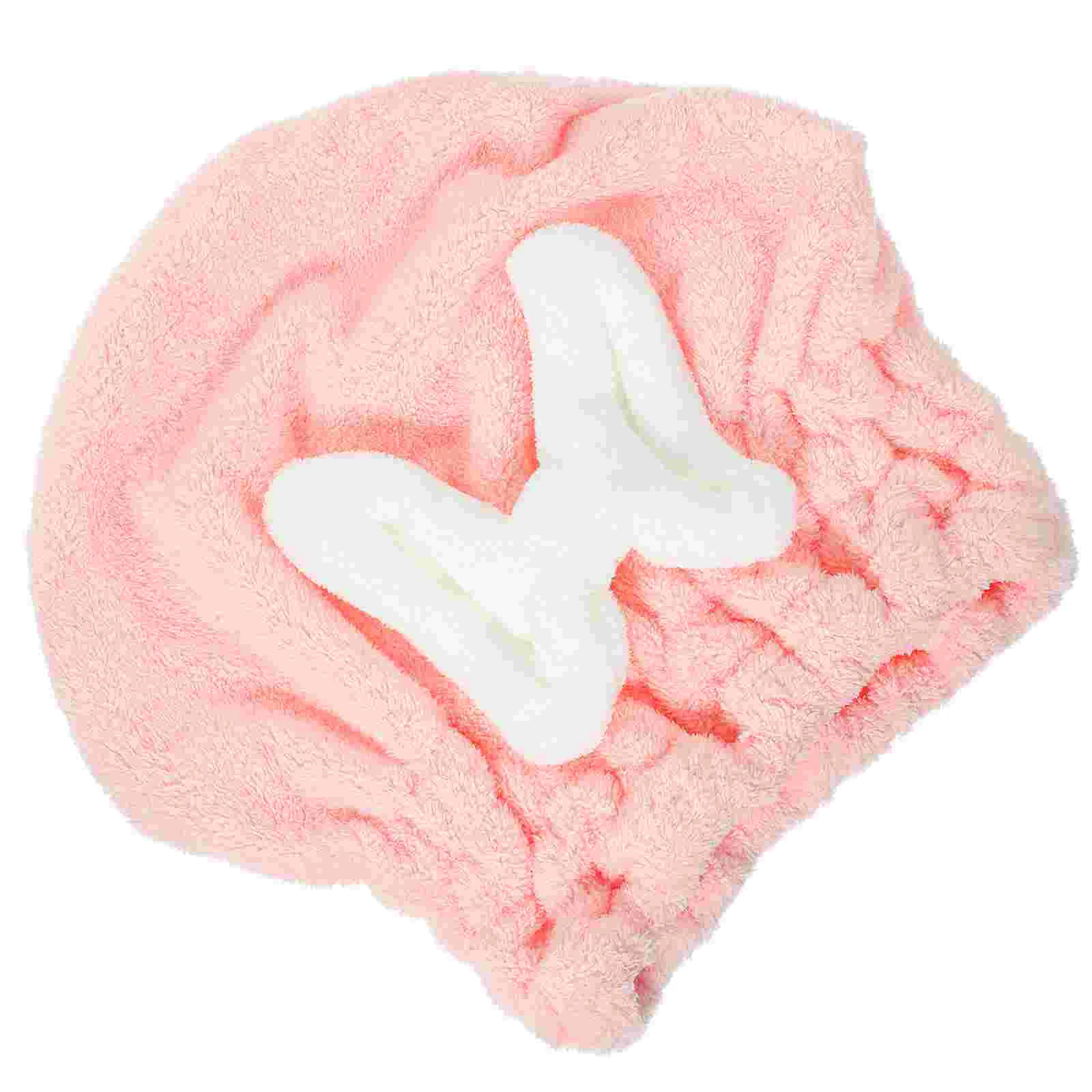 

Hair Towel Hat Absorbent Quick Drying Cap Bow-Knot Hair Wrap Cap for Women Ladies