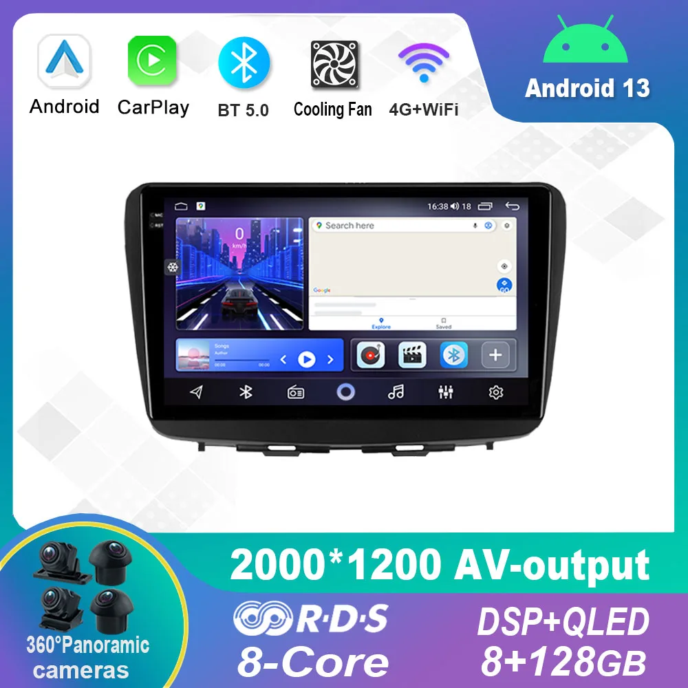 

9 Inch Android 12.0 For Suzuki Baleno 2 2015 - 2022 Multimedia Player Auto Radio GPS Carplay 4G WiFi DSP Bluetooth