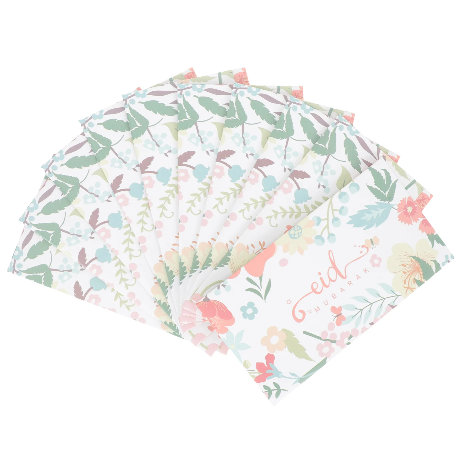 

10Pcs Eid Mubarak Envelopes Exquisite Eid Paper Envelopes Money Packing Envelopes