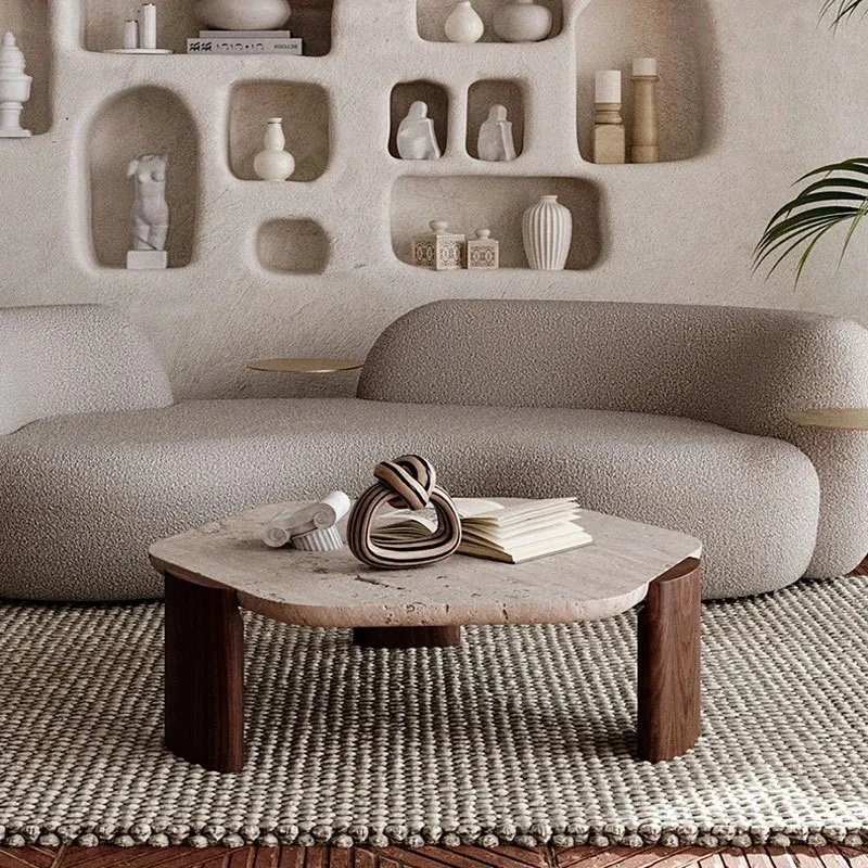 

Coffee Table Home Living Room Small Apartment Simple Modern Marble Tea Table Low Table