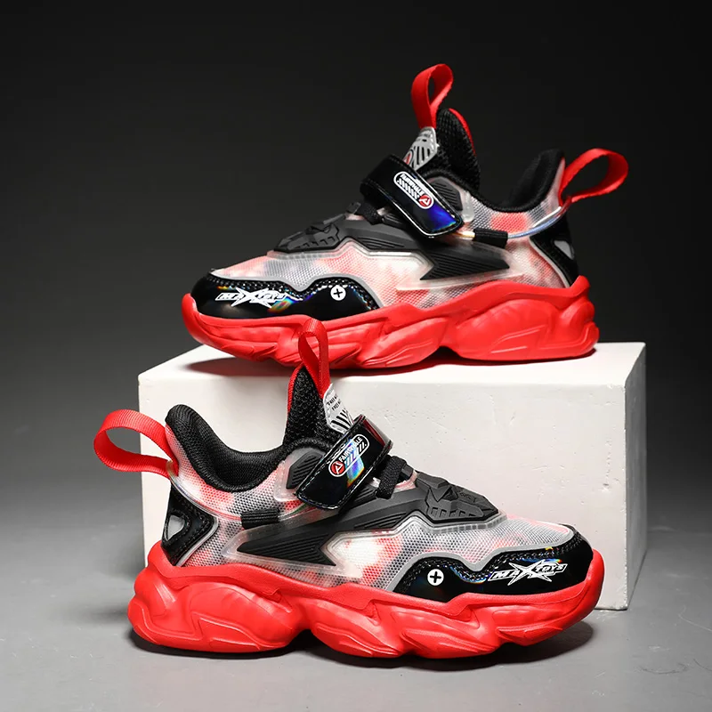 

Кроссовки детские для баскетбола, дышащие, на толстой подошве, модная обувь для бега