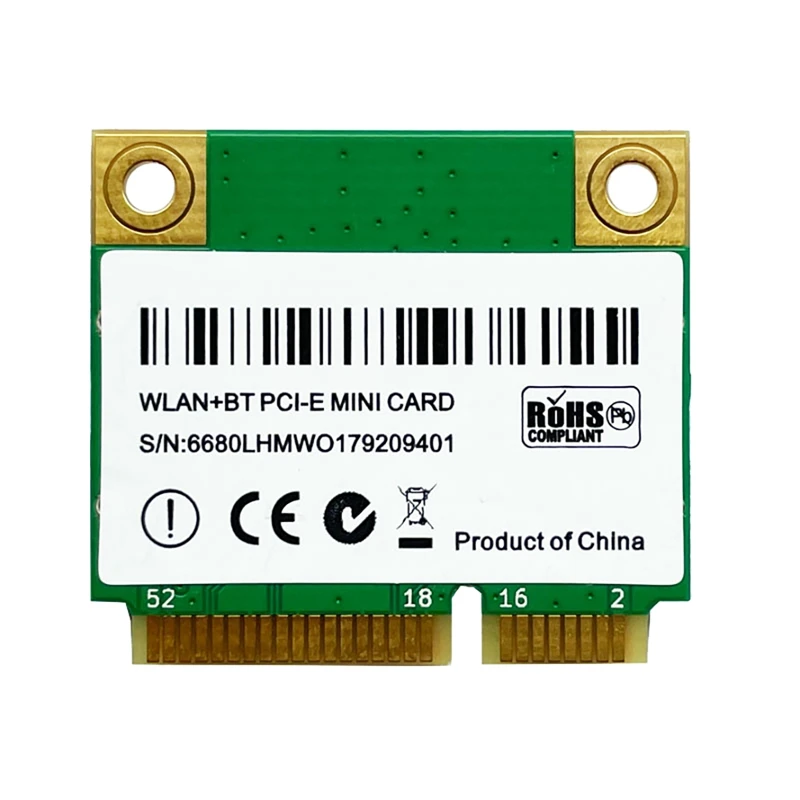 

AX210 Wireless Network Card 5374M WIFI 6E 2.4G/5G Dual-Band Bluetooth 5.2 MINI PCIE WIFI Adapter Built-in Network Card