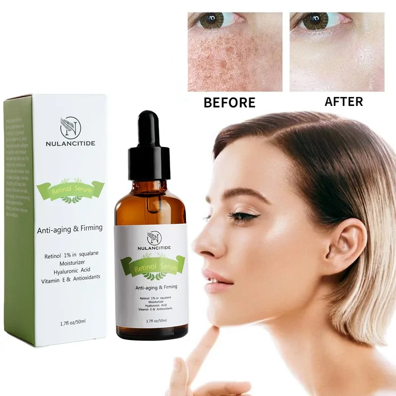

50ml Retinol Vitamin A Facial Essence and Hyaluronic Acid Anti-aging Firming Skin Whitening Moisturizing Nourishing Skin Care