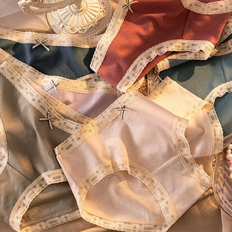 

Women Sexy Panty Beautiful Female Cotton Underwear Seamless Panties Soft Solid Color Breathable Underpants Kindly Skin Brief New