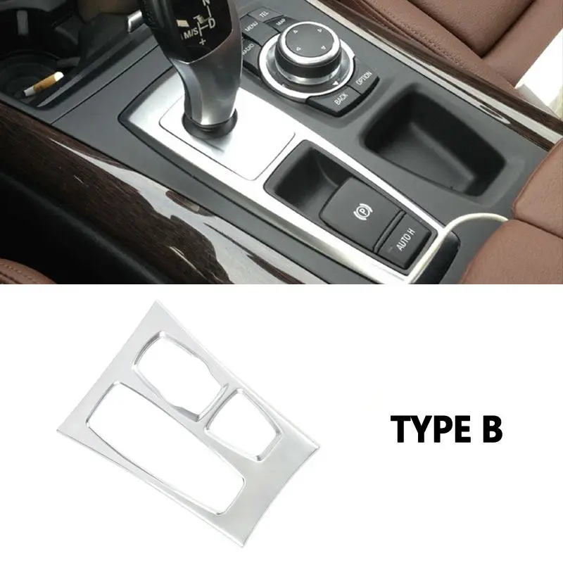 

Для BMW X5 E70 X6 E71 2008 2009 2010 2011 2012 2013 LHD салон автомобиля из нержавеющей стали, центральная консоль, панель переключения передач, накладка