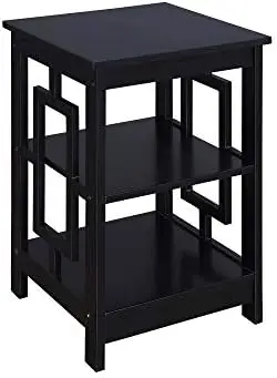 

Квадратный стол с полками, красный клюквенный