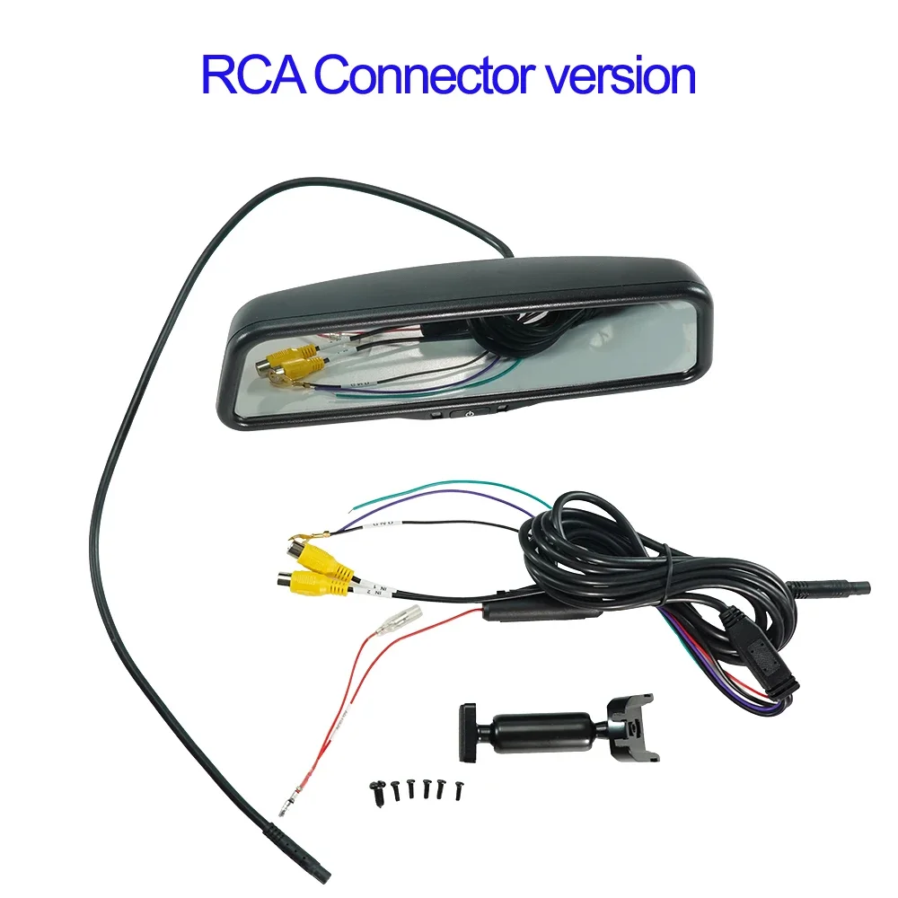 

Автоматическая регулировка яркости экрана, 9,66-дюймовый автомобильный цифровой зеркало заднего вида AHD 1080P, полноэкранный монитор