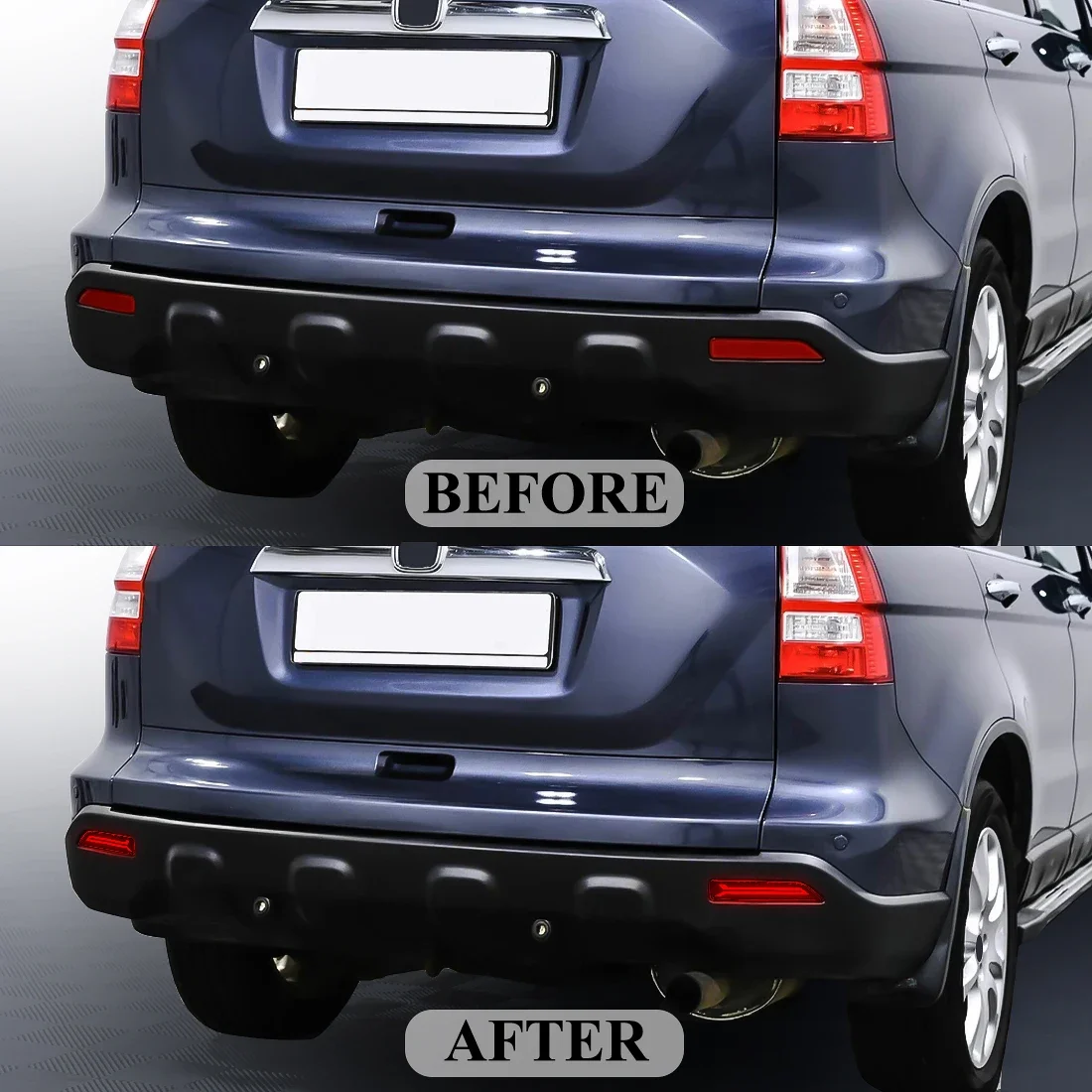 Светодиодные отражатели для заднего бампера Honda CRV CR-V BRV 2007 2008 2009 тормозные