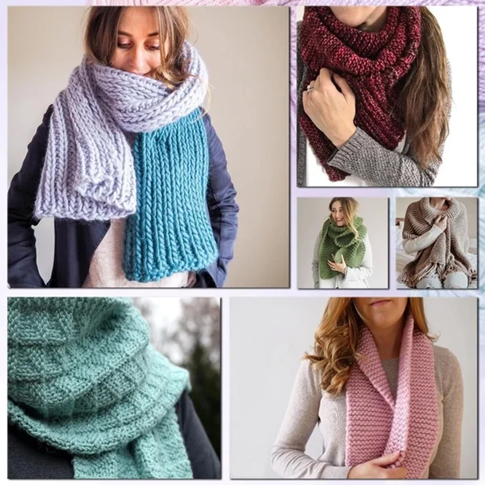 

Набор для вязания шарфов и шапок с вязаными крючками