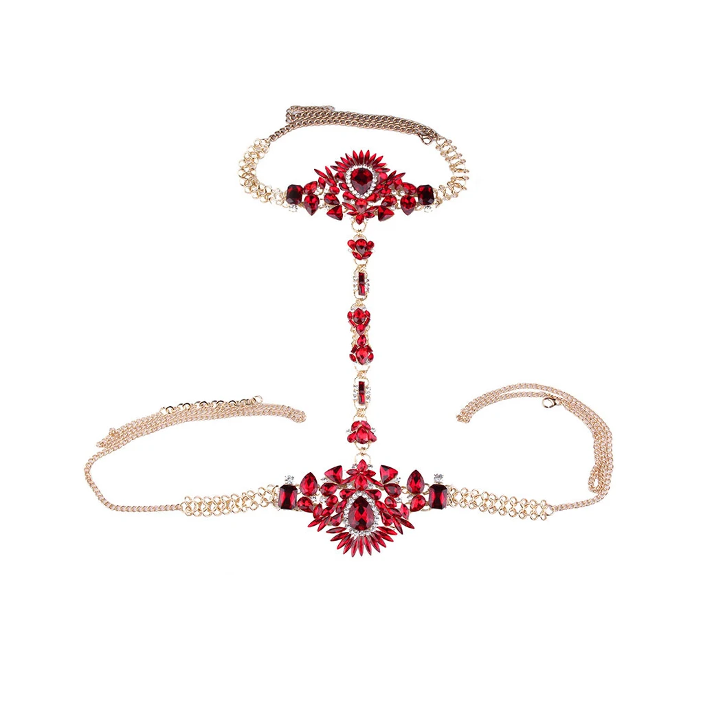 

Alloy Crystal Necklace Fashion Decoration Statement Necklaces Pendant Sparkling Waist Chain Jewellery Nightclub