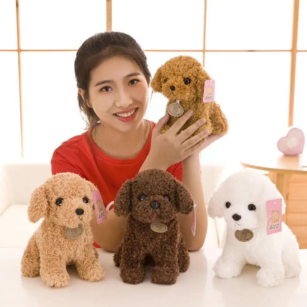 

3pcs 18cm Cute Teddy Dog Kids S Curly Stuffed Toys Pet Soft Decor Collection For Kids Children Birthday Gift R0k8