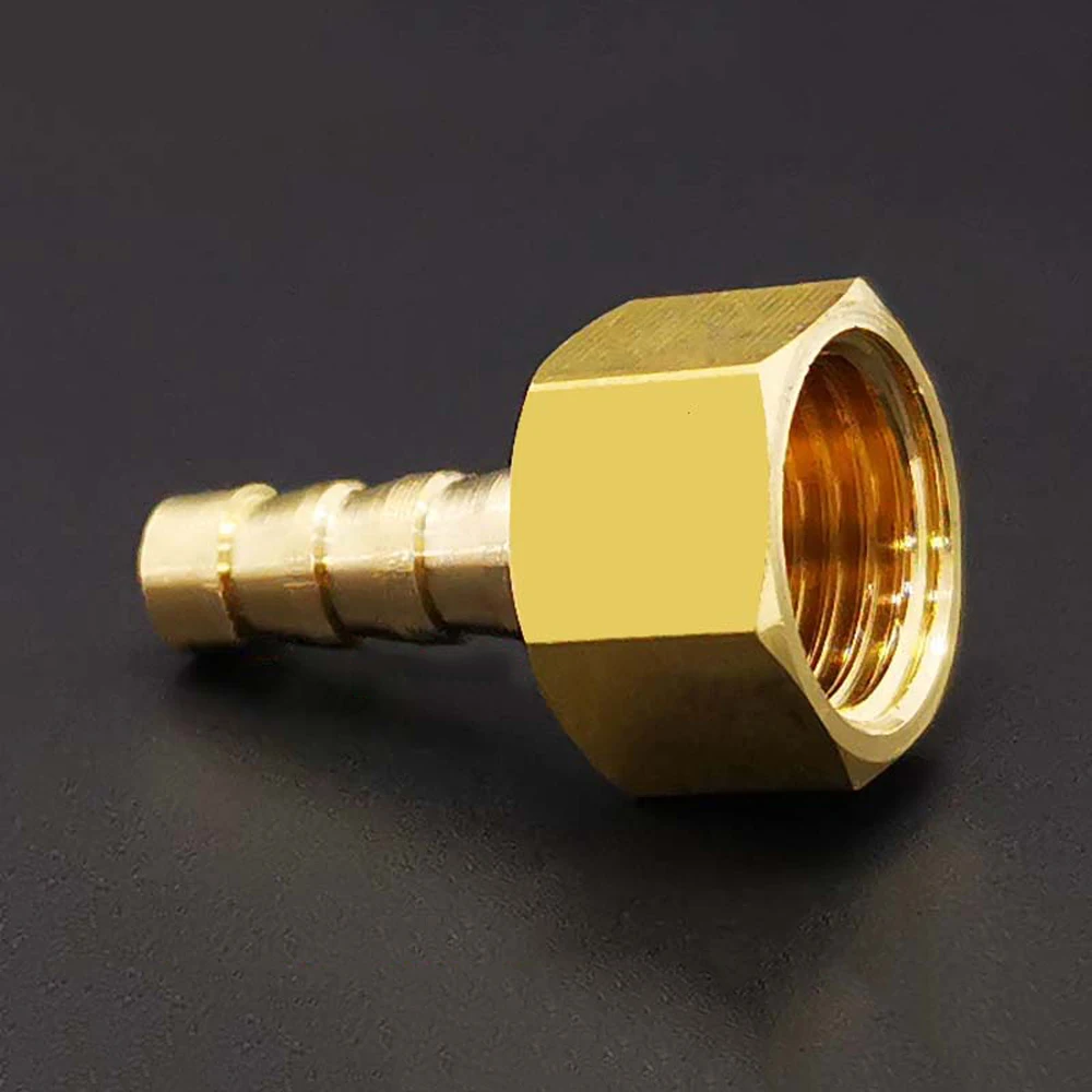1/4" 3/8" NPT Female To Hose Barb Hosetail Brass Pipe Fitting Connector Coupler Water Gas Fuel