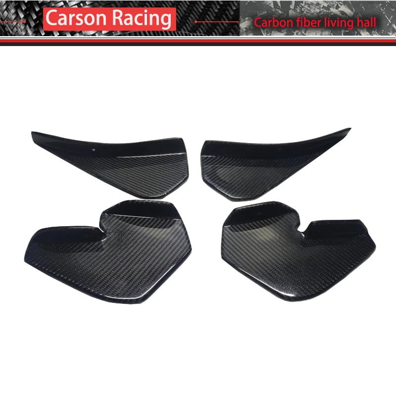 Бампер передний из углеродного волокна для BMW F80 M3 F82 F83 M4 GT4 Style Canard Wind 4 шт. Forge Carbon