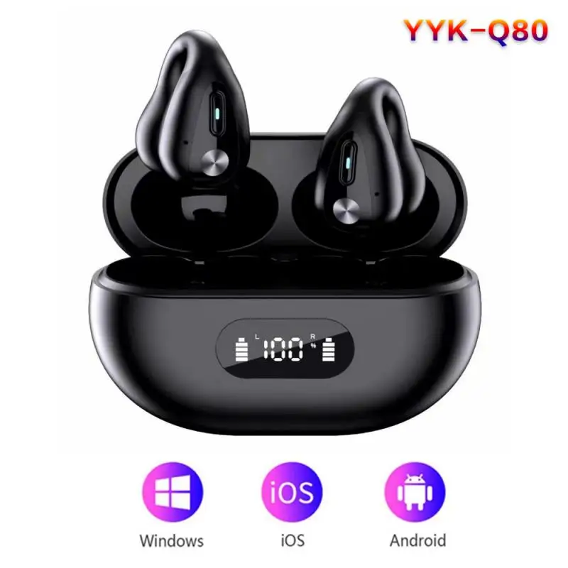 

YYK-Q80 Bluetooth Wireless Headphones With Mic Sports Waterproof TWS Bluetooth Earphones Touch Control Wireless Headsets Earbuds