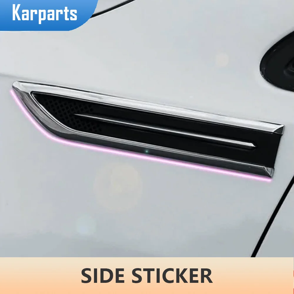 

2Pcs Car Badge Decal Blade Shape Sticker Fender Side Stickers for Volkswagen Vw Golf 7 Mk7 for Skoda Octavia A7 Seat Leon Ibiza