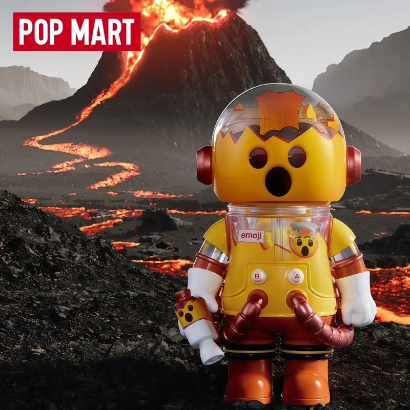 Фото Хит продаж: Оригинальная фигурка POP MART MEGA SPACE MOLLY 100% × Emojl ™   Коллекционная фигурка-сюрприз в слепой коробке: модный подарок №3