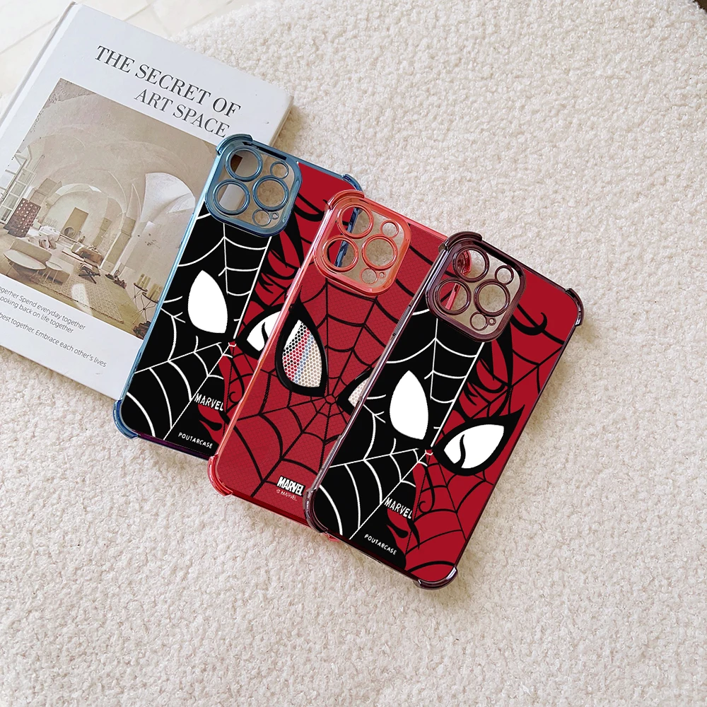 M-MarvelS S-Spider-ManS Case For Infinix Hot 40i 30 30i 10s 9 Play Smart 8 7 Note 40 Spark Go itel A70 Shockproof Clear Armor