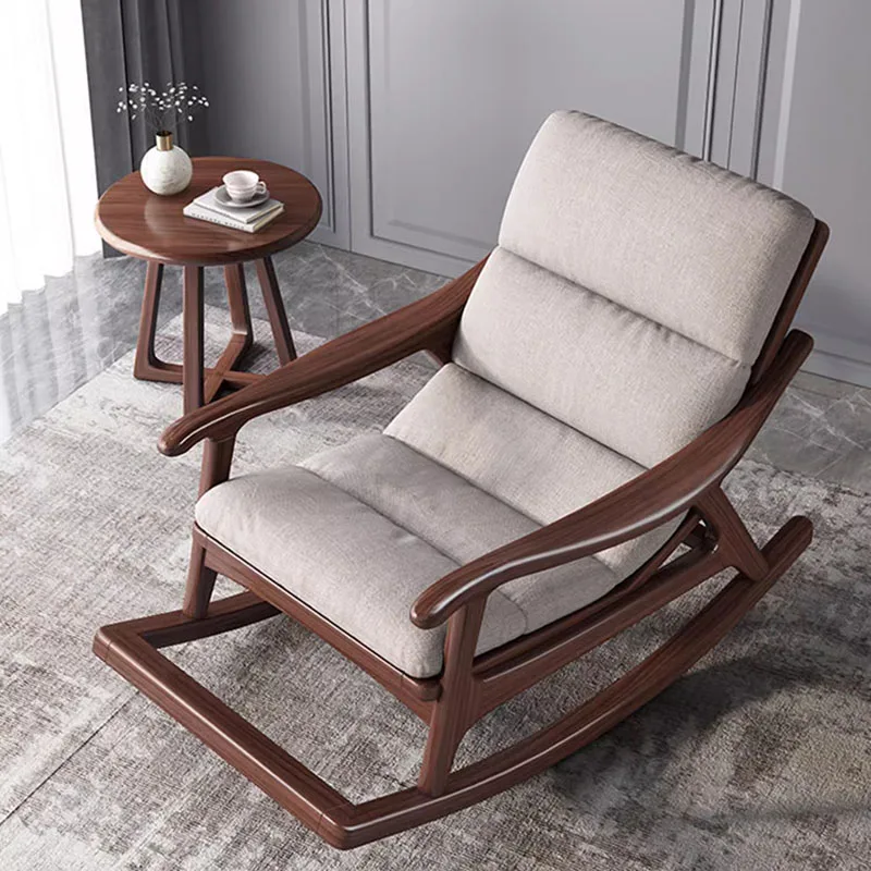 

Lazy Living Room Chair Arm Rest Simple Design Floor Recliner Rocking Chair Nordic Ergonomic Sedie Da Soggiorno Furniture