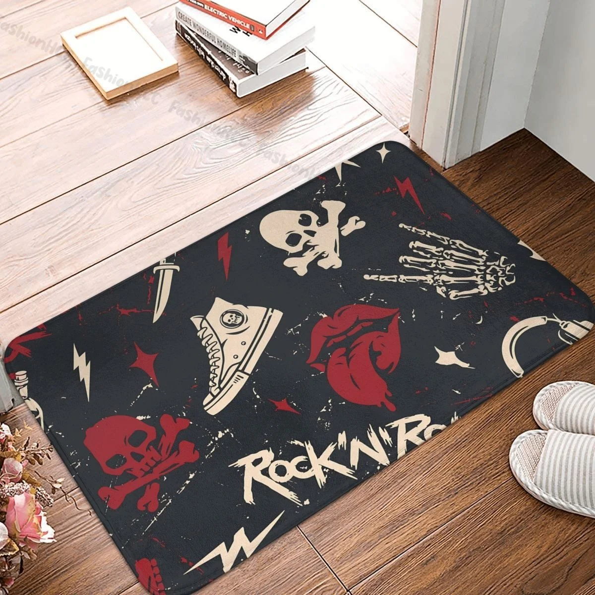 Противоскользящий коврик с рисунком граффити тяжелый металлический кухонный