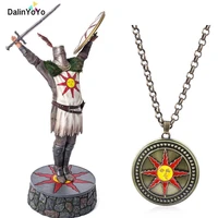 game dark souls 3 necklace solaire of astora sun pendant key chain for women men car necklace cospaly jewelry