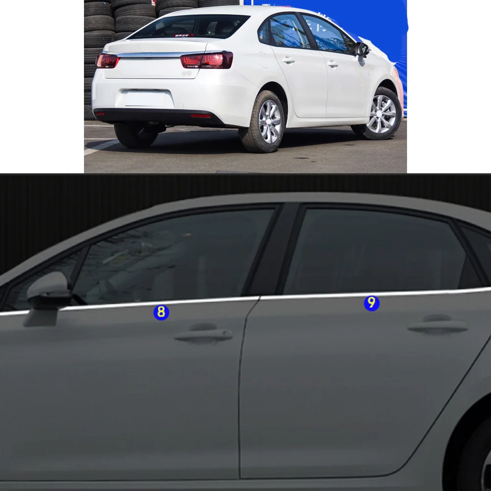 

Автомобильная наклейка, гарнир из нержавеющей стали, оконная полоса, отделка рамы, капоты для Citroen C4 C-четыре 2016-2018