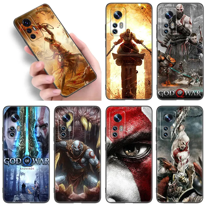 Черный силиконовый чехол Kratos God of War для телефона Xiaomi Mi 9 SE 8 10T 11 12 13 Lite 9T 11T 12S 12T 13T 14 Pro