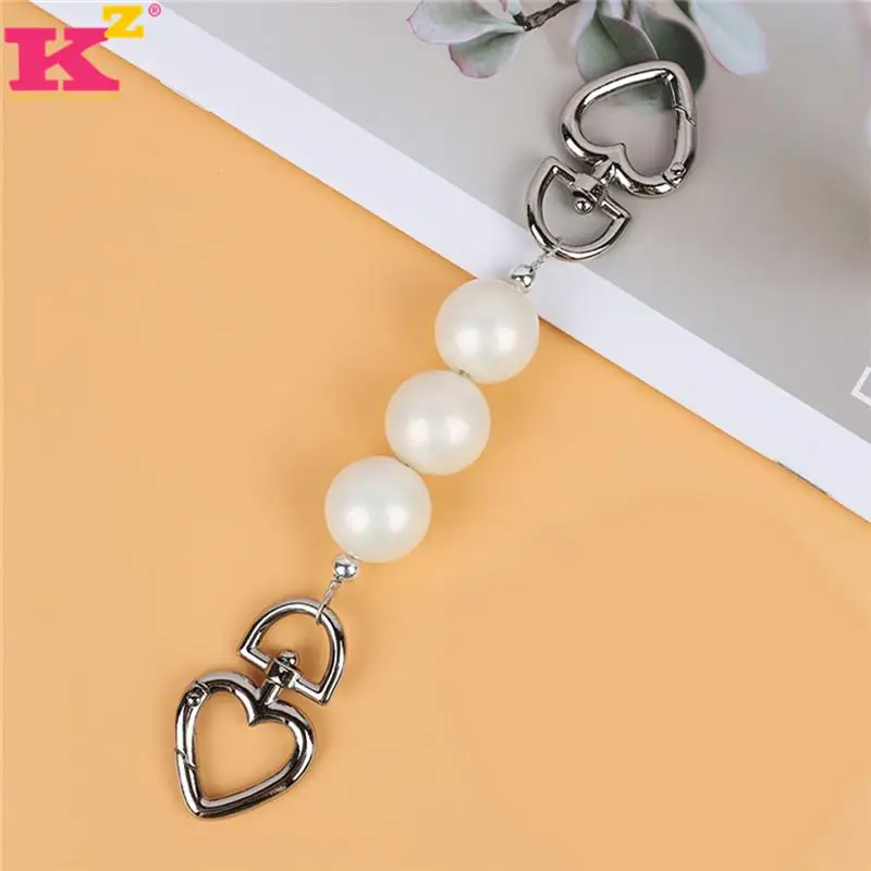 

2 Pieces Pearl Chain Accessories Smooth White Imitation Pearl Phone Chain Straps Valentines Day Decor Birthday Gifts for Women