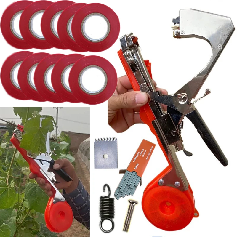 

Home Plant Tying Plants Machine Tools Tapetool Garden Vegetable Hand Binding Tapes Minced Garter Garden Tapener Branch