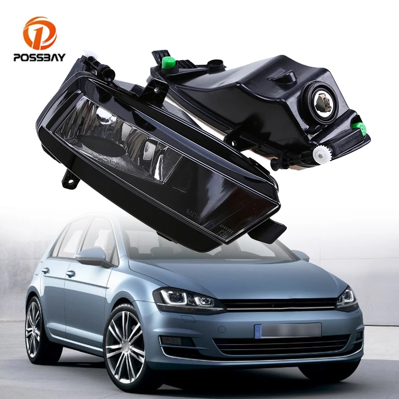 

Автомобильный передний бампер, противотуманный фонарь, противотуманный кожух в сборе, прозрачные крышки объектива для Volkswagen GOLF MK7 светильник 2012 2013 2014 2015 2016, 2 шт.