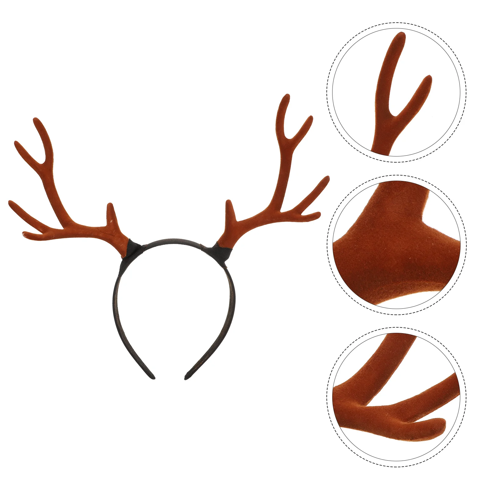 

Big Antler Headband Adorable Xmas Hairband Party Headdress Creative Pin Accessories Christmas Accessory Festival Fabric
