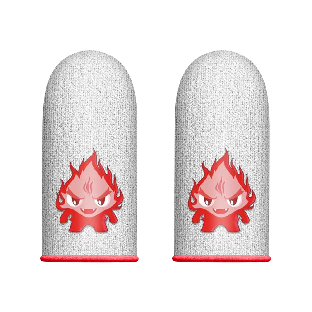 

1 Pair Touch Screen Fingertips Cover Washable for PUBG Mobile Gaming Breathable Thumb Luminous Sleeve