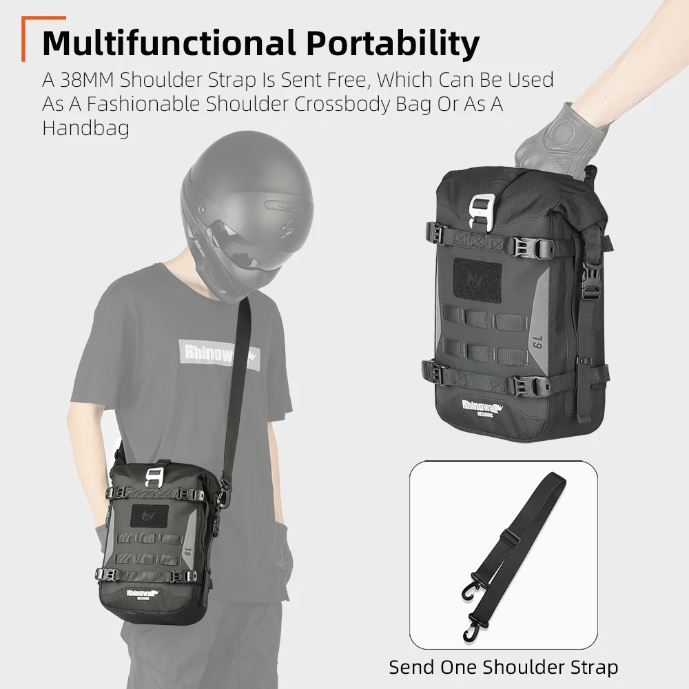 Эконом-сумка для мотоцикла Rhinowalk 2024 Высококачественная сумка путешествий на
