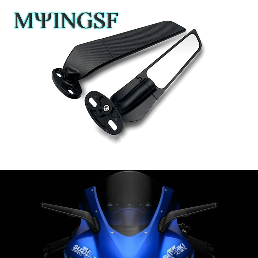 

Mirror For Yamaha R1 2020 2021 Wing Mirror Motorcycle Rearview Mirror Adjustable Rotating Mirrors CNC Aluminum alloy Newest!