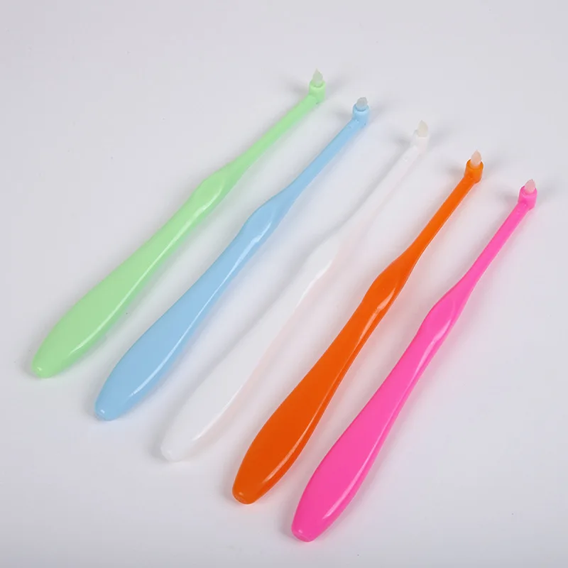 

1 Pcs Oral Single Orthodontic Toothbrush Adult Orthodontic Teeth Wear Braces Wisdom Teeth Soft Bristle Toothbrush Pet Toothbrush