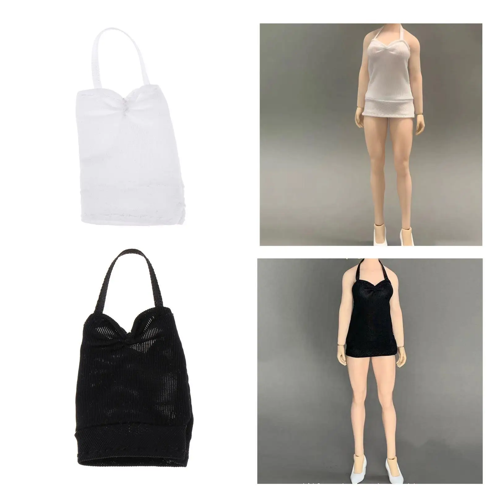 

Miniature Short Dress Skirt Clothes for 1/12 Scale Female Figure Model