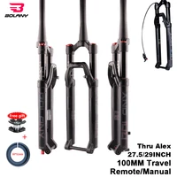 bolany 27 5 29 boost fork thru axle suspension 32 rl quick release tapered rebound adjustable mountain bike accessories