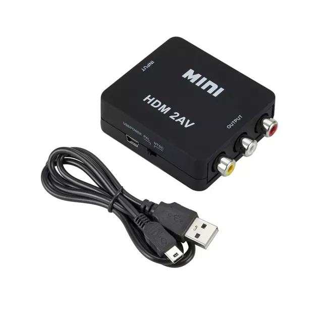 

Адаптер для AV RCA CVSB L/R 1080P HD1080P HDMI-совместимый с AV CVSB поддержка NTSC PAL выход