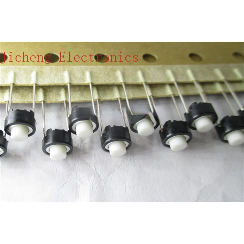 

10 шт. SKRGAED010 6*6*5 тактовый переключатель двухконтактная круглая белая кнопка