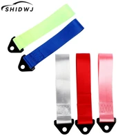 26cm high strength nylon tow strap universal car racing tow ropes auto trailer ropes bumper trailer max 2t towing strap with nut
