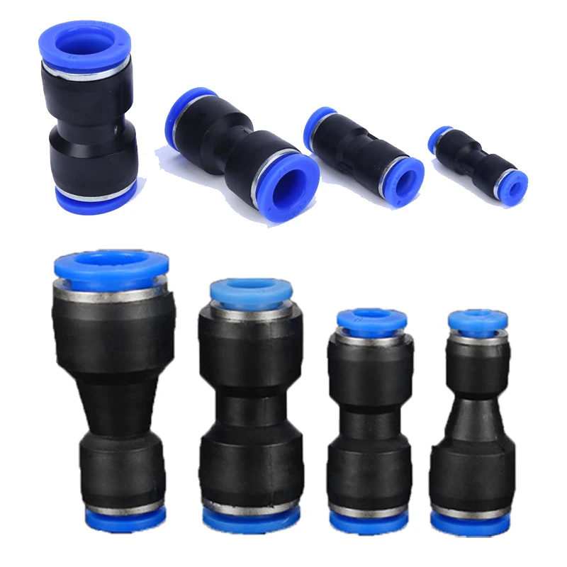 

Pneumatic Fittings Fitting Plastic Connector PU 4mm 6mm 8mm 10mm For Air water Hose Tube Push in Straight Gas Quick Connection