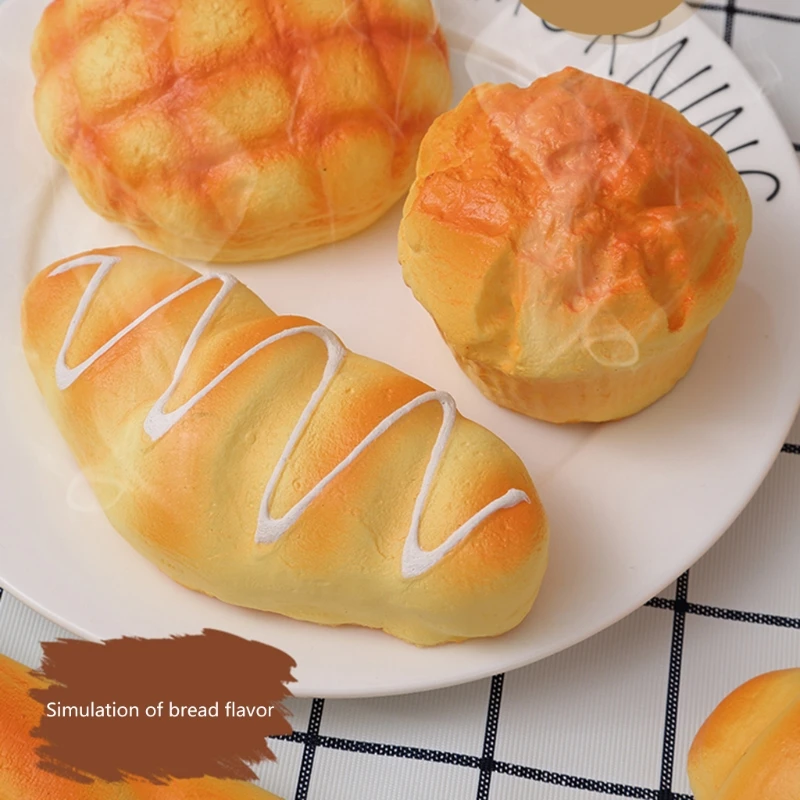 77HD Squeeze Bread Kids Toys Autism Stress- Relief Adults for Focus Education Tool
