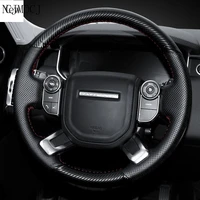 customized diy hand sewn steering wheel cover for land rover range rover freelander 2 discovery 4 3 sport series accessories