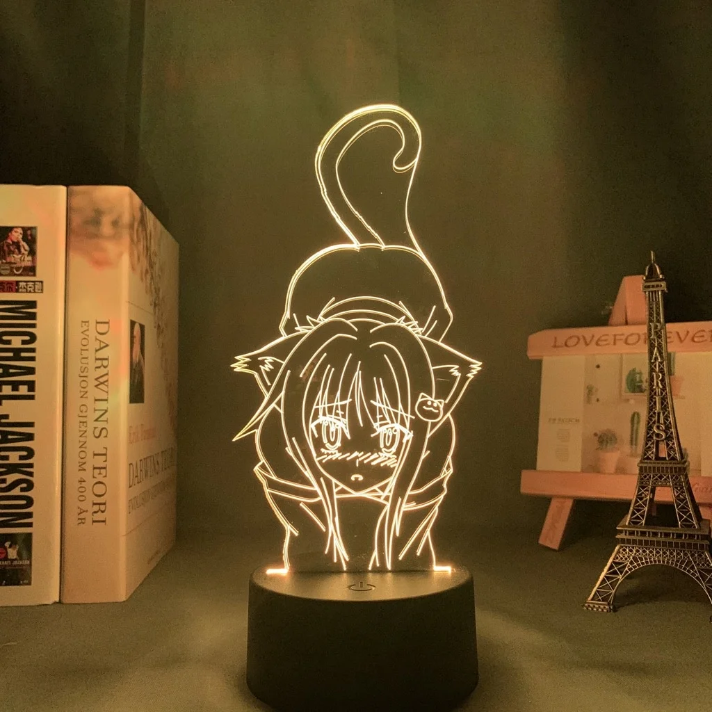 3d-лампа в стиле аниме для старшей школы DxD Shirone Toujou спальни декоративный