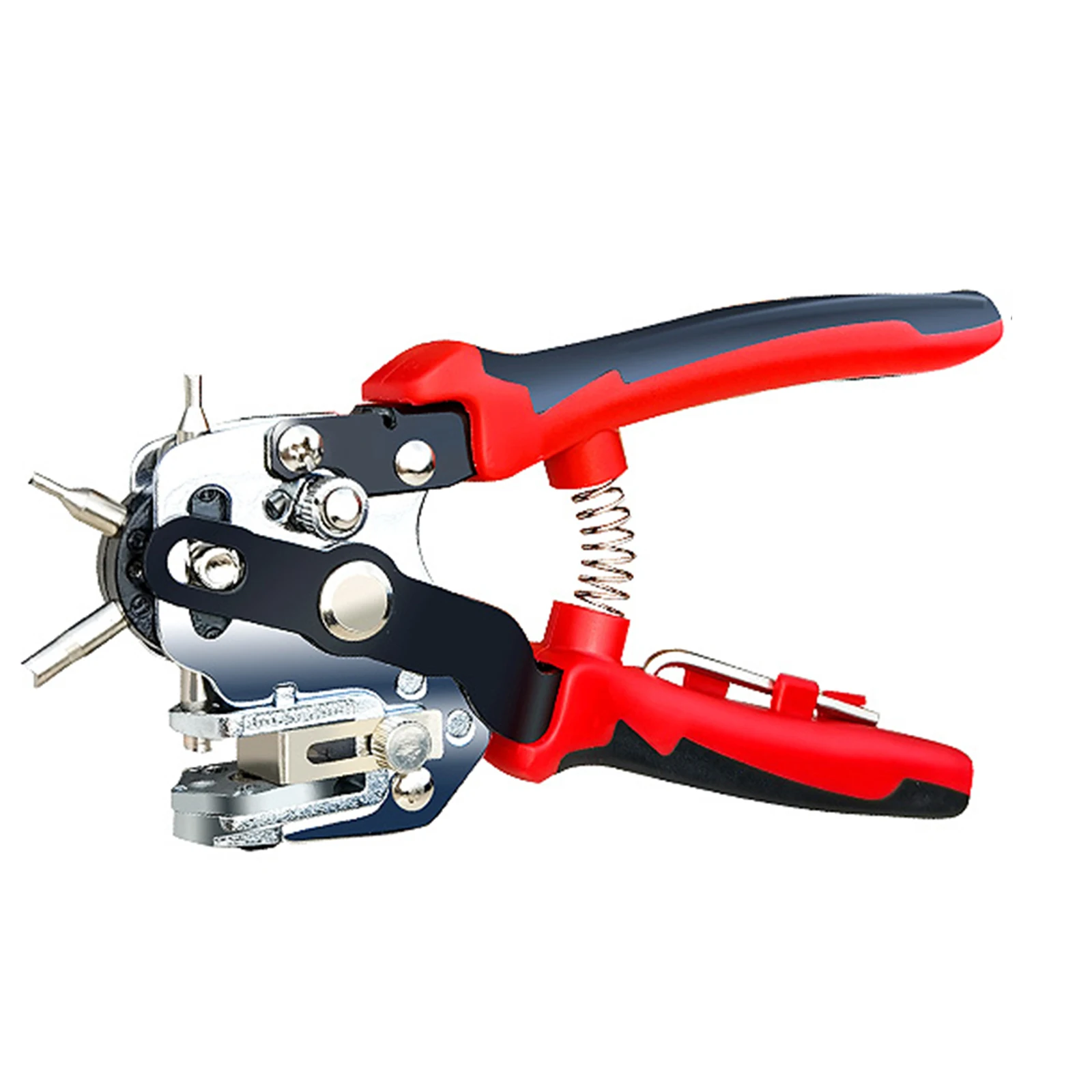 

Design Hole Punch DIY Tool Strap Strap Home Leather Craft Leather Belt Punch Pliers V-shaped Knife Edge Six Round Hole Punch
