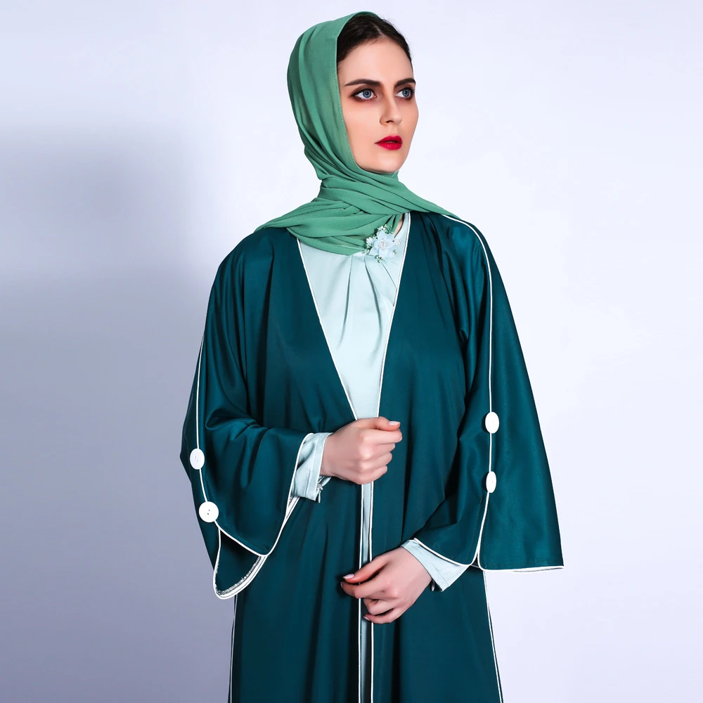 

Ramadan Open Abaya Dubai Arabic Turkey Islam Indian Pakistani Muslim Dress For Women Kaftan Robe Djellaba Kimono Femme Musulmane
